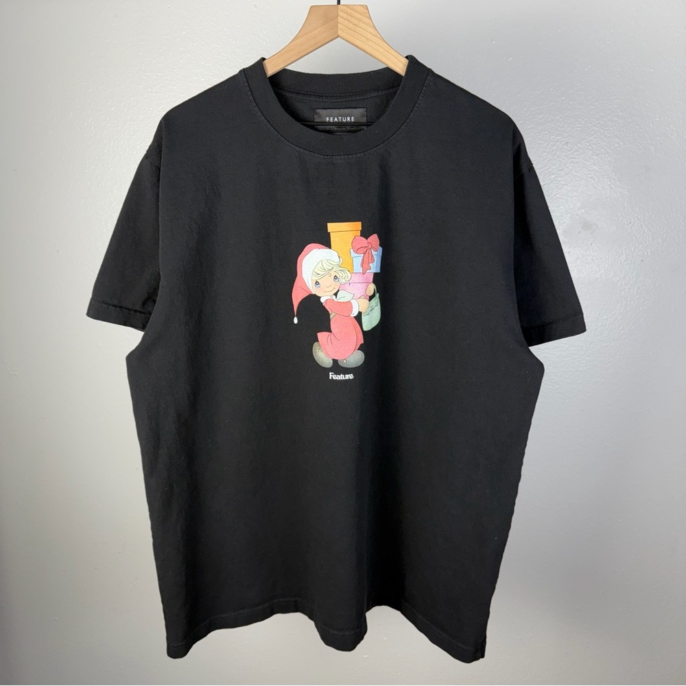 Feature All Things Good Tis The Season Precious Moments Black T Shirt Size 2XL